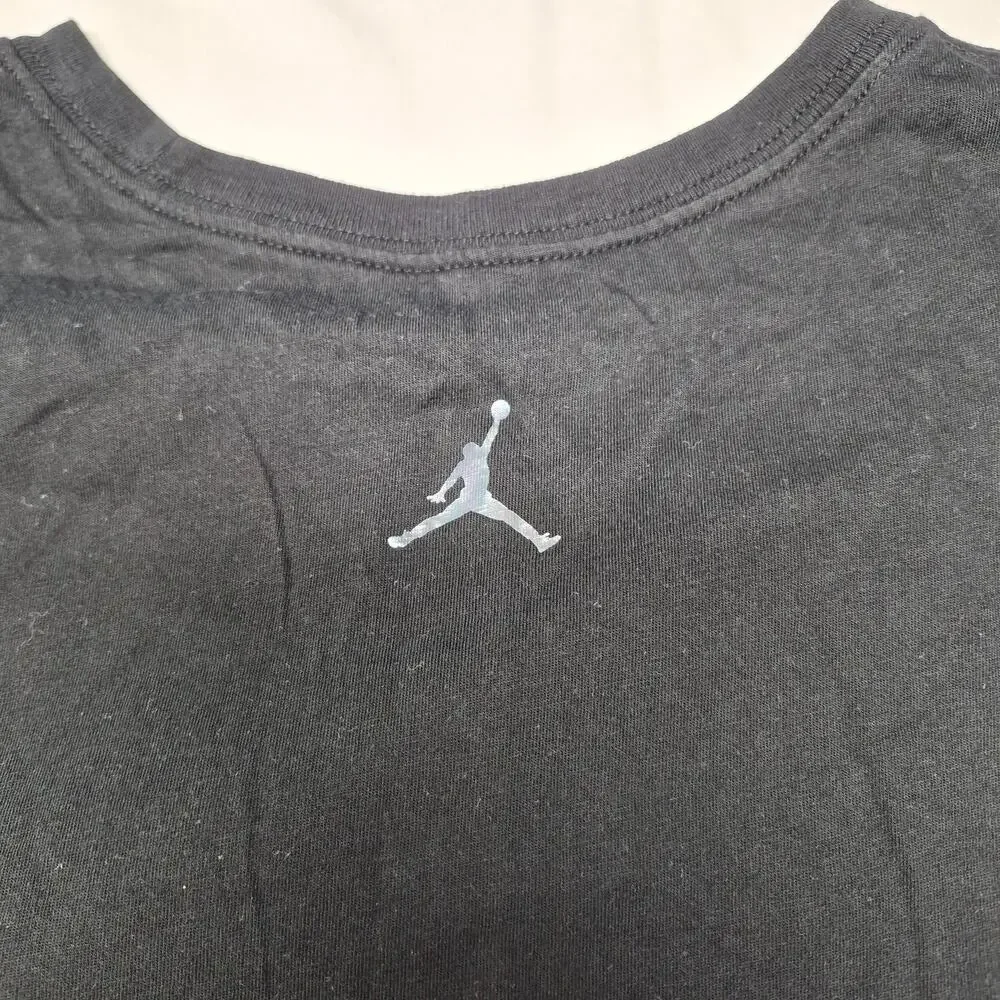 Jordan Air Jumpman Graphic T Shirt Mens Large Black Basketball Tee
